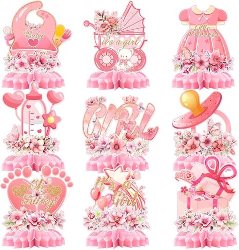 9PCS CandyLand Party Decorations, Candy Land Table Centrepieces Candy Themed Honeycomb Decorations Colourful Lollipop Birthday Party Decorations For Sweet Shop Baby Shower Tabletop Decorations in Kuwait