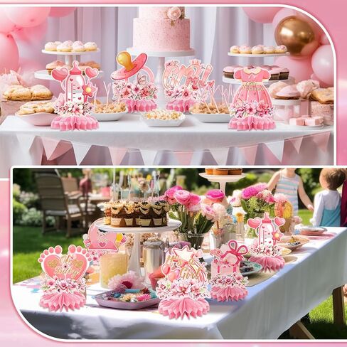 9PCS CandyLand Party Decorations, Candy Land Table Centrepieces Candy Themed Honeycomb Decorations Colourful Lollipop Birthday Party Decorations For Sweet Shop Baby Shower Tabletop Decorations in Kuwait