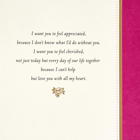 Hallmark Mahogany Mothers Day Card for Wife or Significant Other (With All My Love) (699MBC1177) in Kuwait