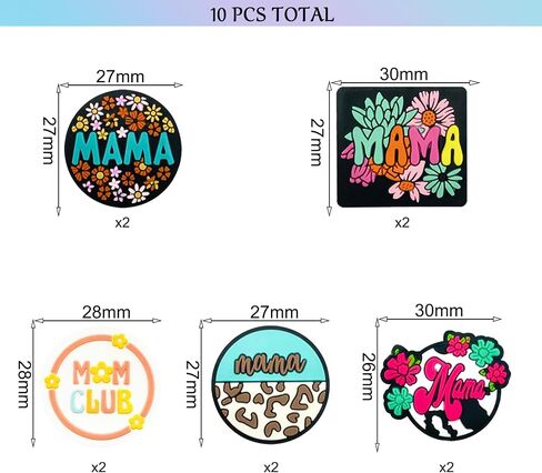 Silicone Focal Beads Autism Awareness Focal Silicone Beads for Pens Silicone Focal Beads for Keychain Making Bracelet Necklace Handmade Crafts(20pcs) in Saudi Arabia