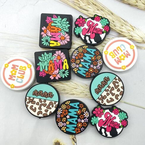 Silicone Focal Beads Autism Awareness Focal Silicone Beads for Pens Silicone Focal Beads for Keychain Making Bracelet Necklace Handmade Crafts(20pcs) in Saudi Arabia