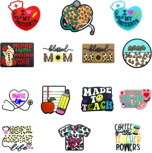 Silicone Focal Beads Autism Awareness Focal Silicone Beads for Pens Silicone Focal Beads for Keychain Making Bracelet Necklace Handmade Crafts(20pcs) in Saudi Arabia