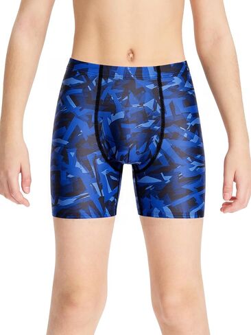 DEVOROPA Youth Boys Swim Shorts Square Leg Swimsuit Nylon Swimming Boxer Brief UPF 50+ in Kuwait