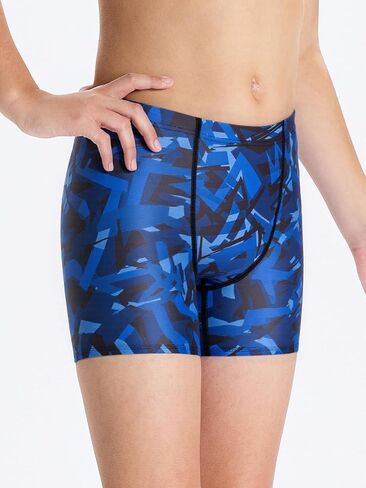 DEVOROPA Youth Boys Swim Shorts Square Leg Swimsuit Nylon Swimming Boxer Brief UPF 50+ in Kuwait