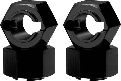 4 PCS 7mm Wheel Hex Hub Adapters for Losi Mini-T 2.0 & Mini-B 1/16 1/18 RC Off-Road Car Truck Upgrades-Black in Saudi Arabia