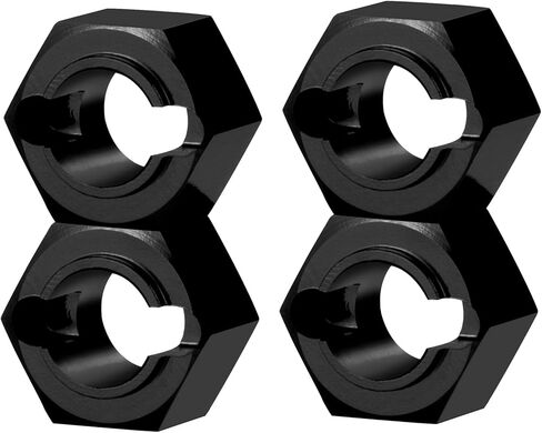 4 PCS 7mm Wheel Hex Hub Adapters for Losi Mini-T 2.0 & Mini-B 1/16 1/18 RC Off-Road Car Truck Upgrades-Black in Saudi Arabia