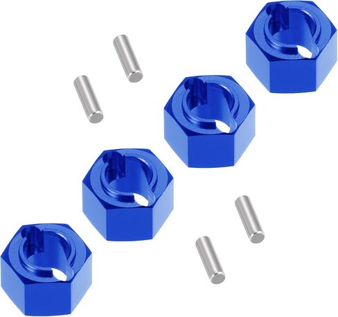 4 PCS 7mm Wheel Hex Hub Adapters for Losi Mini-T 2.0 & Mini-B 1/16 1/18 RC Off-Road Car Truck Upgrades-Black in Saudi Arabia