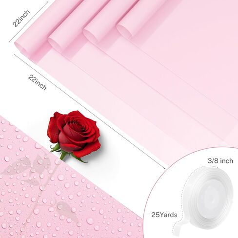 ytdek flower leving ورقة 20 ورقة ورقة التغليف باقة الأزهار البيضاء مع شريط لاستلواح الزفاف إمدادات الزفاف للذكرى عيد ميلاد التخرج in Saudi Arabia