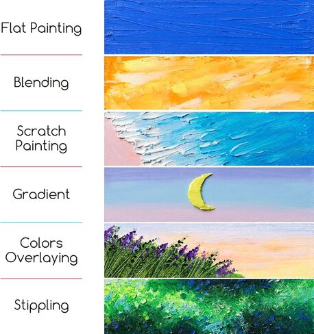MEEDEN Soft Oil Pastels Set: 72 Vibrant Colors Oil Pastels for Artists Beginners Adults - Smooth Oil Pastels Crayons for Art Supplues, Painting, Drawing, Blending, Layering, Shading in Saudi Arabia