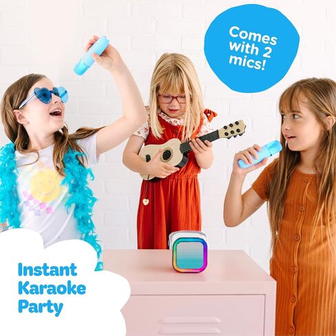 Move2Play, Mini Karaoke Machine for Kids | Includes 20+ Kid Songs | 2 Microphones | Connect with Bluetooth | 2, 3, 4, 5+ Year Old Gift & Birthday Present | Girls, Boys, & Toddler in Saudi Arabia