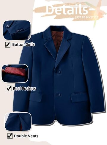 Boy's Tuxedos Toddler Formal Suits Set Kids Blue Black Slim Fit Suit for Weddings in Saudi Arabia