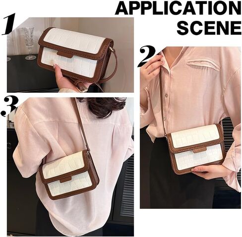 WADORN DIY Shoulder Bag Making Kit, PU Leather Handbag Sewing Kit Women Crossbody Purse Making All Materials Needlepoint Kit Fashion Handicraft Bag Making Birthday Gift, 7.8x5.5x2.3 Inch, Brown in Saudi Arabia