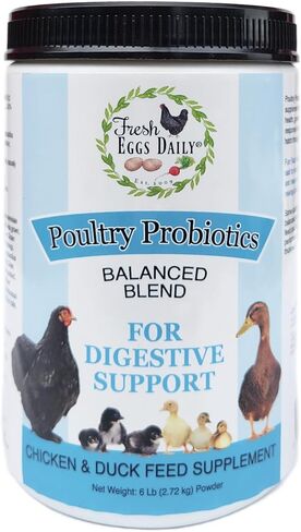 FRESH EGGS DAILY Poultry Probiotics Feed Supplement Vitamins for Backyard Chickens and Ducks 6LB in Kuwait