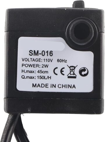 2W Ultra Quiet Submersible With Led Light Fish Pond Aquarium Fountain Plug Water Pumps Fish Aerator Pump (US standard (110V)) in Saudi Arabia