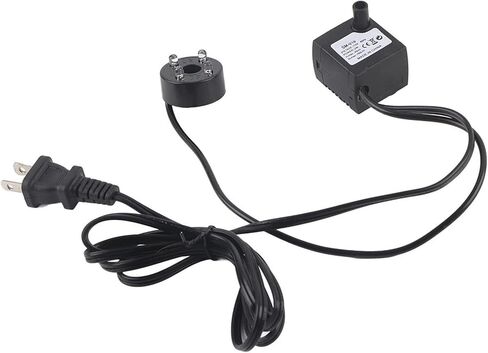 2W Ultra Quiet Submersible With Led Light Fish Pond Aquarium Fountain Plug Water Pumps Fish Aerator Pump (US standard (110V)) in Saudi Arabia