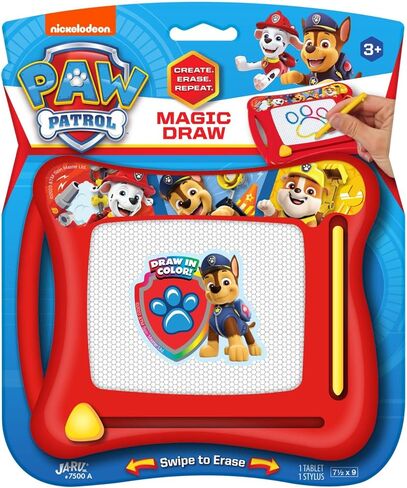 JA-RU Paw Pat Magic Draw Magnetic Drawing Pad. (1 Unit) Drawing Kids Board Car Trip Toys. Mess-Free Small Write Board Chase, Marshall, Rubble. Creative Activities, Dining & Travel. 7500-1A in Saudi Arabia