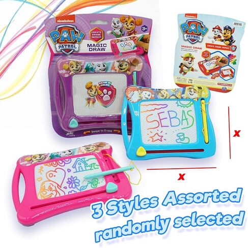 JA-RU Paw Pat Magic Draw Magnetic Drawing Pad. (1 Unit) Drawing Kids Board Car Trip Toys. Mess-Free Small Write Board Chase, Marshall, Rubble. Creative Activities, Dining & Travel. 7500-1A in Saudi Arabia