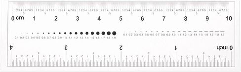 HARFINGTON Film Flexible 4 Inch 0.1mm Scale PET Plastic Folding Straight Ruler Calibration Soft Ruler Measuring Tool for Factory, Transparent in Kuwait