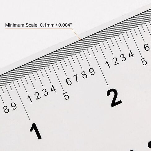 HARFINGTON Film Flexible 4 Inch 0.1mm Scale PET Plastic Folding Straight Ruler Calibration Soft Ruler Measuring Tool for Factory, Transparent in Kuwait
