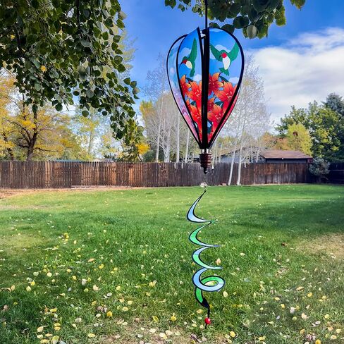 In The Breeze 0984 Red Poppies Hot Air Balloon Spinner-Outdoor Hanging Decoration in Saudi Arabia