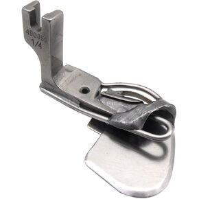 CKPSMS العلامة التجارية -1pcs #490359 1/8 "آلة الخياطة الصناعية مزدوجة طية الربيع من نوع Hemmer Croper Foot (1/8")