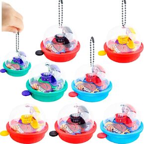 8 Pcs Mini Finger Basketball Shooting Game Small Handheld Desktop Table Basketball Game Toys for Kids Aldult Party Favors Decorations Carnival Prizes