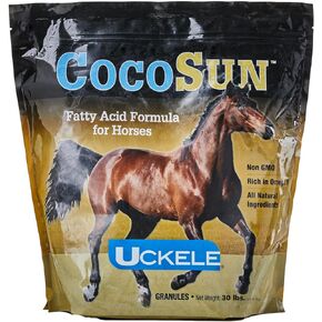 Uckele بواسطة ملحق Smartequine Cocosun ™ الحبيبي Omega Horse | أوميغا 3 ، 6 ، 9 مكملات | مثالي للبشرة الصحية والمعاطف اللامعة | مكملات الخيول لزيادة الوزن | حقيبة 30 رطل