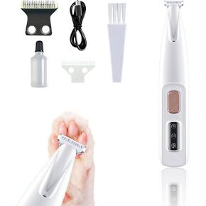 الكلب مخلب القطع للاستمالة ، pet paw microprecision trimmer مع ضوء LED ، ضوضاء منخفضة الضوضاء القابلة لإعادة الشحن الكلب paw clippers كليبرز للكلاب القطط
