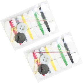 WHYHKJ 120PCS Hotel Traveling Needle and Thread Sewing Kit Disposable Needle and Thread Kit Thread and Needle Portable Mini Needle and Thread Kit for Mending Clothes Decoration Crafts