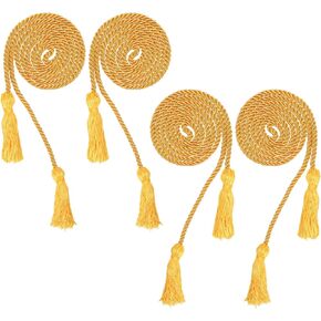 Hoyuwak 4 PCS التخرج من سلك التخرج مع شرابات الخياطة للطلاب مراسم الخريجين الملحقات صور ، الذهب والأزرق
