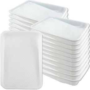 Great Andrew 9-Inch Paint Tray Liner, 21 PCS Plastic Paint Roller Tray Liner Set, Disposable Paint Pan Liners for Painting House, Walls, Floors, Home Improvement DIY Projects