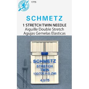 Schmetz Twin Stretch (130/705 H -S Zwi) إبر آلة الخياطة - Carded - حجم 4.0/75