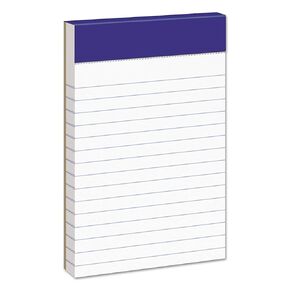 AMPAD 20-208 الأدلة 3 "× 5" منصات الكتابة المثقبة الضيقة - الأبيض (12)