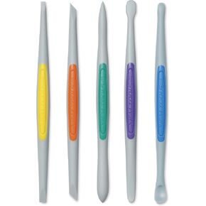 Xiem Tools Silicone Clay Finishing Tools 5 Piece Set Flex-Firm, Size Small