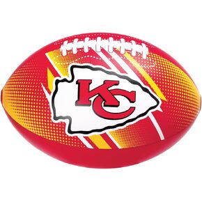Bigmouth Kansas City Chief 18 "كرة قدم قابلة للنفخ مرخص رسميًا من ألعاب كرة المعدات الشاطئية للبالغين والمراهقين