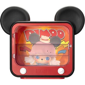 POP MART DIMOO World × Disney Series-TV Set Luminous Display Container, Display Container Case for Blind Box Toys Collection