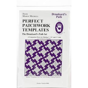 Perfect Patchwork Template-Small Drunkard'S Path 4/Pkg
