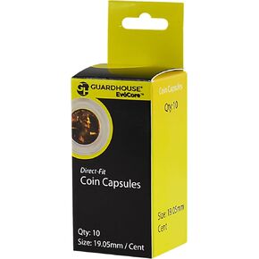 Guardhouse Cent (19mm) Direct-Fit Coin Capsules - 10 Pack