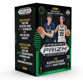 2024 Panini Prizm Collegiate Draft Bicks Basket Card Card Box (Prizms Purple Wave) الحصرية)