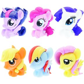 Mash'ems Fash'ems - My Little Pony 4 Pack (4 كبسولات أعمى لكل ترتيب) لعبة قابلة للتحصيل اسفنجي لمدة 48 شهرًا إلى 180 شهرًا
