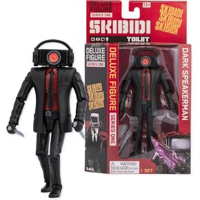 SKIBIDI Toilet Deluxe 6 inch Figure, Plungerman Collectible Figure, Officially Licensed Toilet Merch