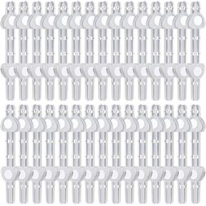 15 Pairs Clear Boutonniere Magnets, Transparent Magnetic Brooches Corsage Fasteners Floral Magnets Flower Corsage Pin Clips Business Buttonhole for Handmade Wedding Bride Corsage Making Accessories