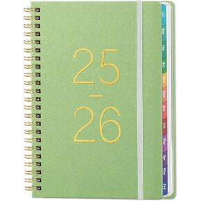 2025-2026 Planner - Academic Planner 2025-2026 from July 2025 - June 2026, Weekly Monthly Planner with Tabs, Inner Pocket, 6.4'' x 8.5'', Black