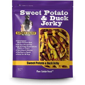 لذيذ Prime Prime Sweet Potato & Duck infly clag ، مصنوع من صدر بطة حقيقي بنسبة 100 ٪ ، مزرعة مرفوعة ، خالية من الجلد الخام ، صحية ، مكونات محدودة بسهولة ، 3 أرطال (حزمة 1)