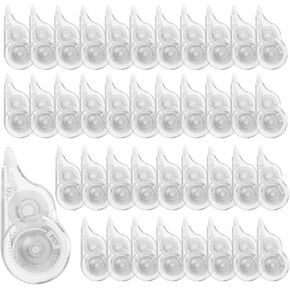 40 PCS 39.4 قدم شريط تصحيح ، شريط مقاوم للدموع الجزء الأكبر للمدرسة ، المكتب ، أخذ الملاحظات ، مجلة (عرض الشريط 0.2 بوصة ، واضح)