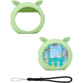 علبة السيليكون متوافقة مع لعبة Punirunes Digital Digital Toy - غلاف واقٍ مع الحبل (CASE فقط) - أخضر شاحب