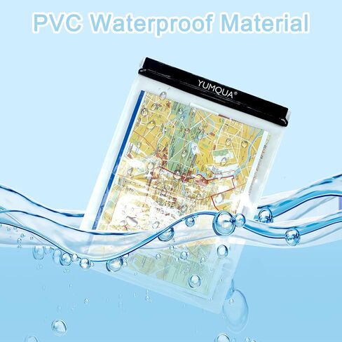 Waterproof Bags Large Size 3 Pack, Clear Watertight Pouch Holder for Document Map Camera Mobile Phone Car Key, fits Kayaking Boating Hiking Water Sports in Kuwait