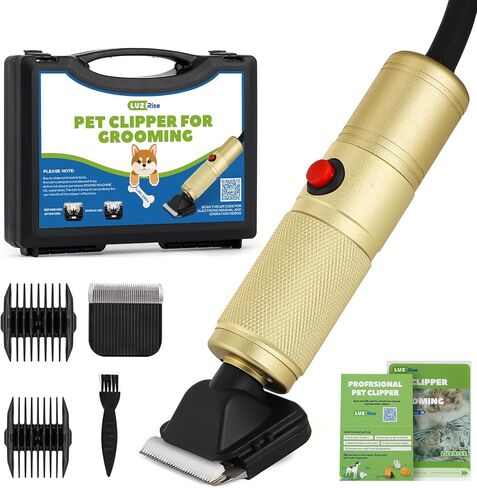 Pet Grooming Clippers 280W للمعاطف الثقيلة السميكة ، 2000-6000 دورة في الدقيقة تحكم في السرعة بدون خطوة وسلك طاقة 10 أقدام ، ضوضاء منخفضة <50dB ، مجموعة الكلاب مع شفرة إضافية قابلة للفصل (280W) in Kuwait