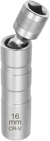 YSIL 14MM & 16MM Magnetic Swivel Spark Plug Socket 16mm Thin Wall 12-Point 3/8 Inch Drive Spark Plug Socket Removel Tool 4" Length Compatible with Most Cars Motorcycles SUVs in Saudi Arabia