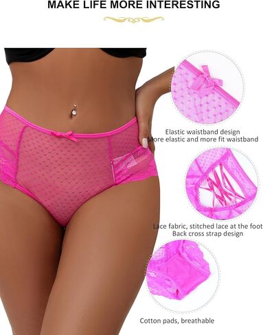 Ohyeahlady المرأة صفيق مثير سراويل حجم كبير الكلسون موجز كريسس الصليب بيكيني الجوف خارج الملابس الداخلية لطيف سراويل رفيعة in Kuwait